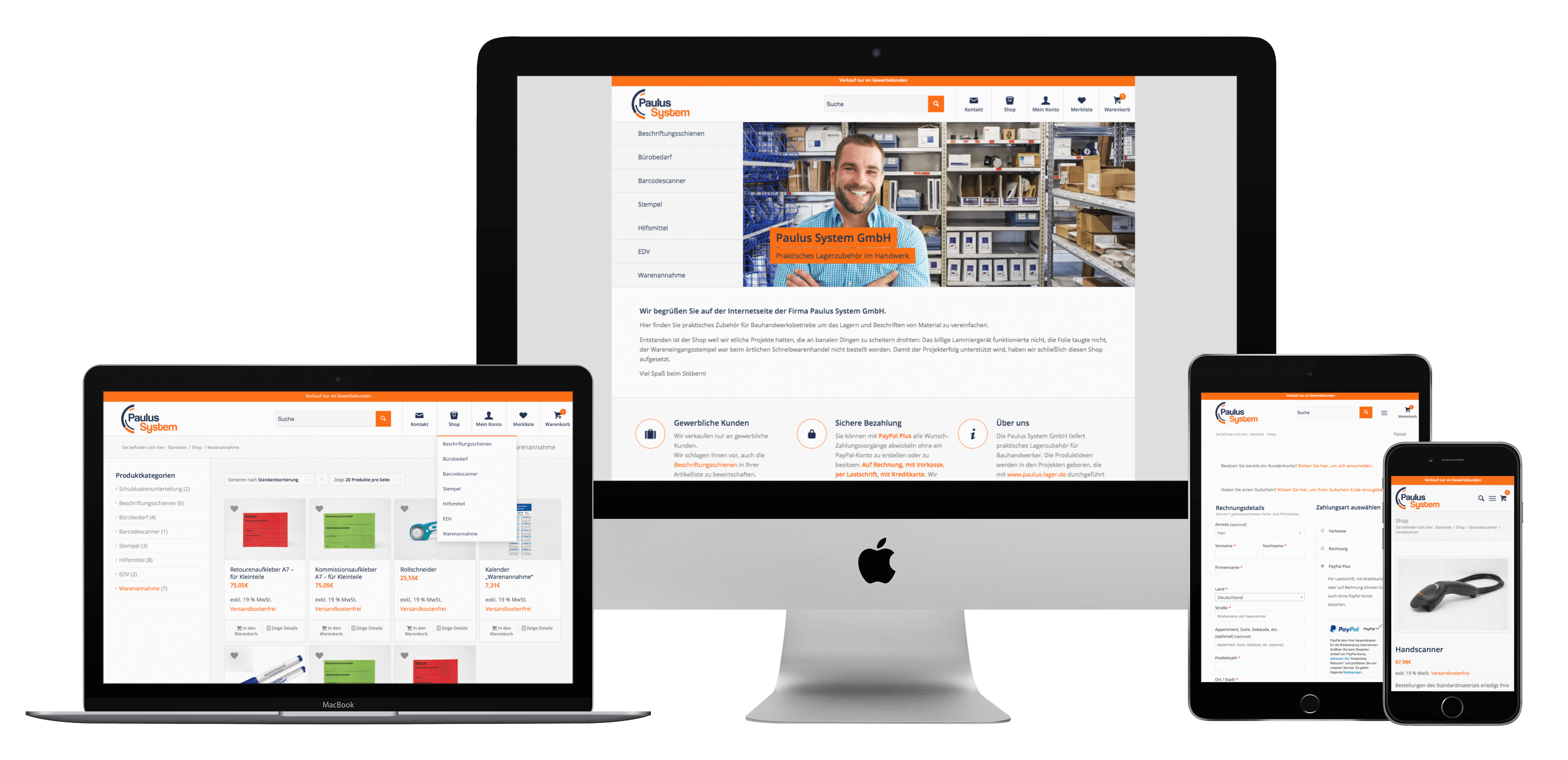 Mockup 4 Devices Paulus System Shop