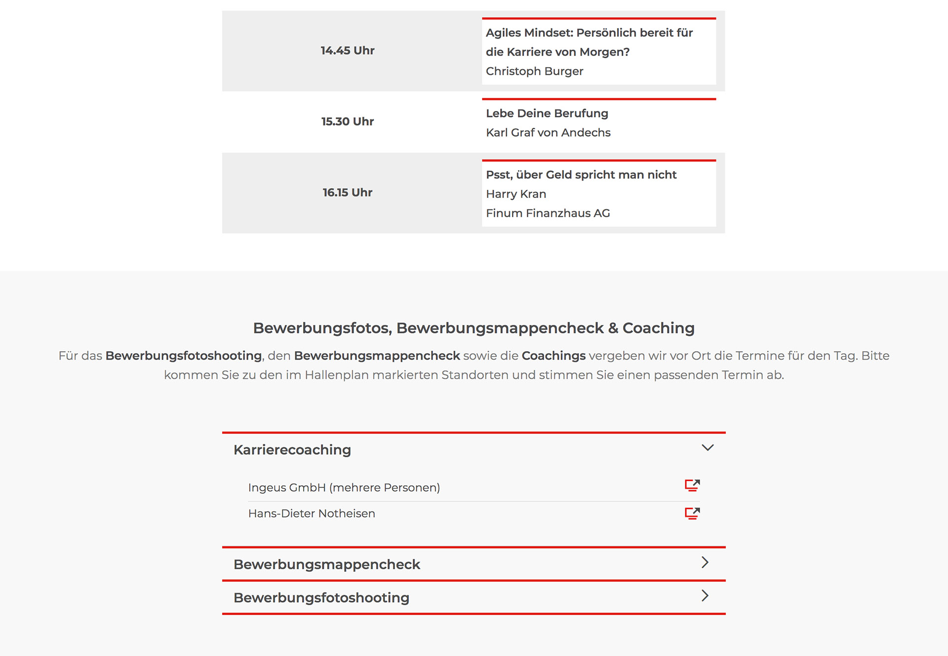 Template für Coaches und Zeitplan
